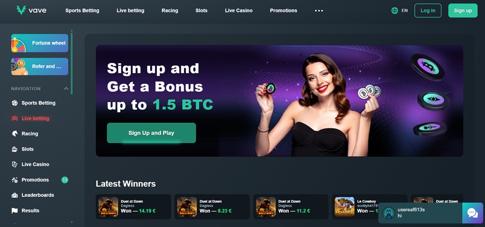 Vave Casino review